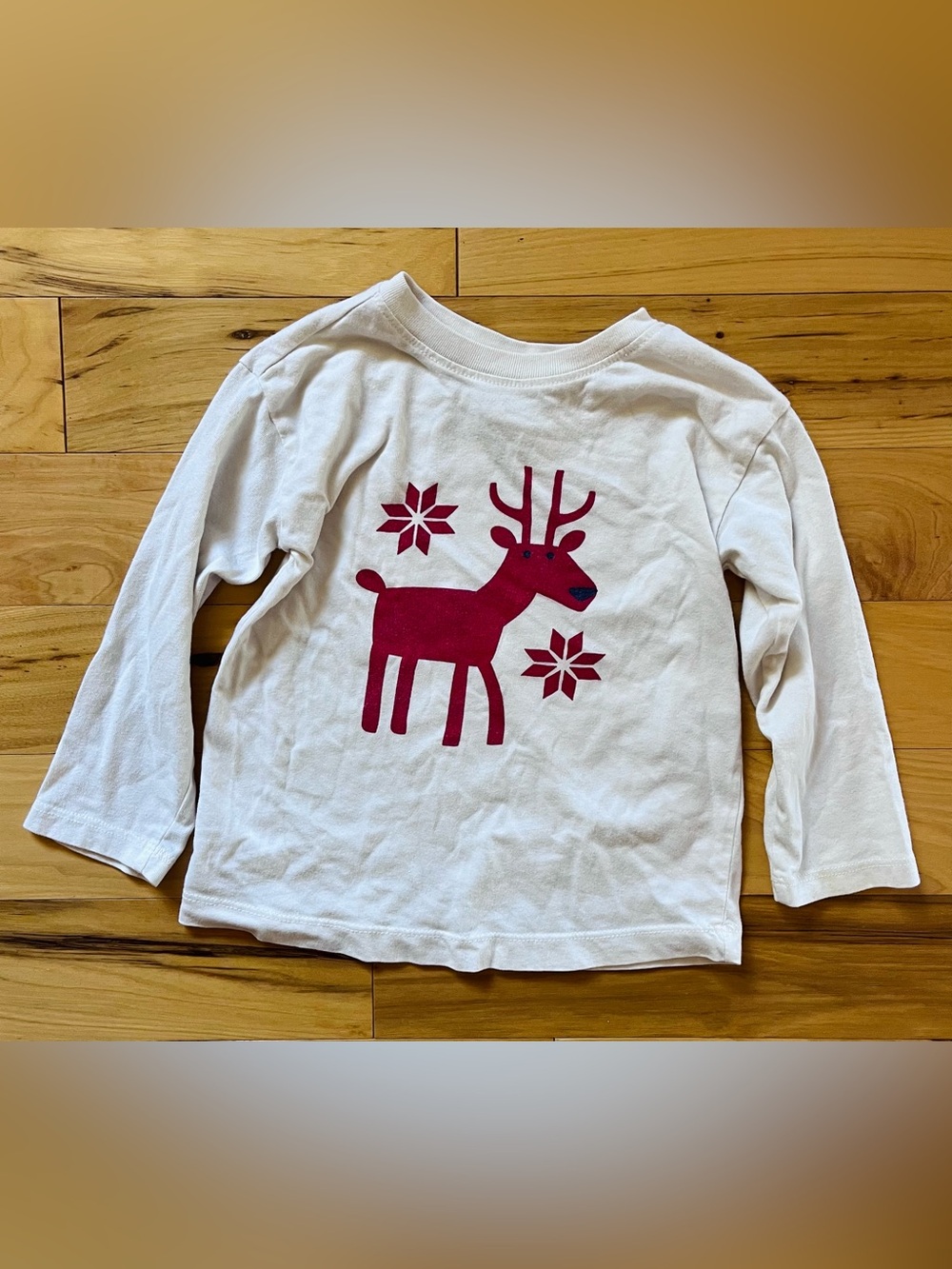 Hanna Andersson Holiday Long-Sleeve Tee Dear Deer 3T